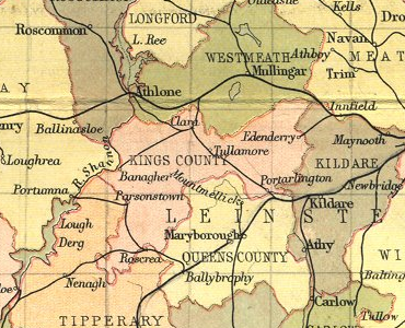 map of county offaly ireland History Of County Offaly Map And Description For The County map of county offaly ireland