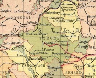 History Of County Tyrone Map And Description For The County